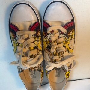 Fallen Footwear Skull Wing Graphic Skate Shoes Low Top Canvas size 8